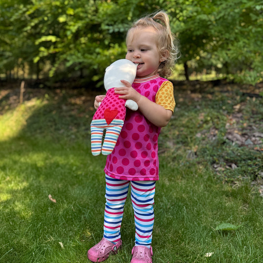 DĚTSKÉ LEGÍNY S MOTIVEM HRAČKY (2-7 LET)